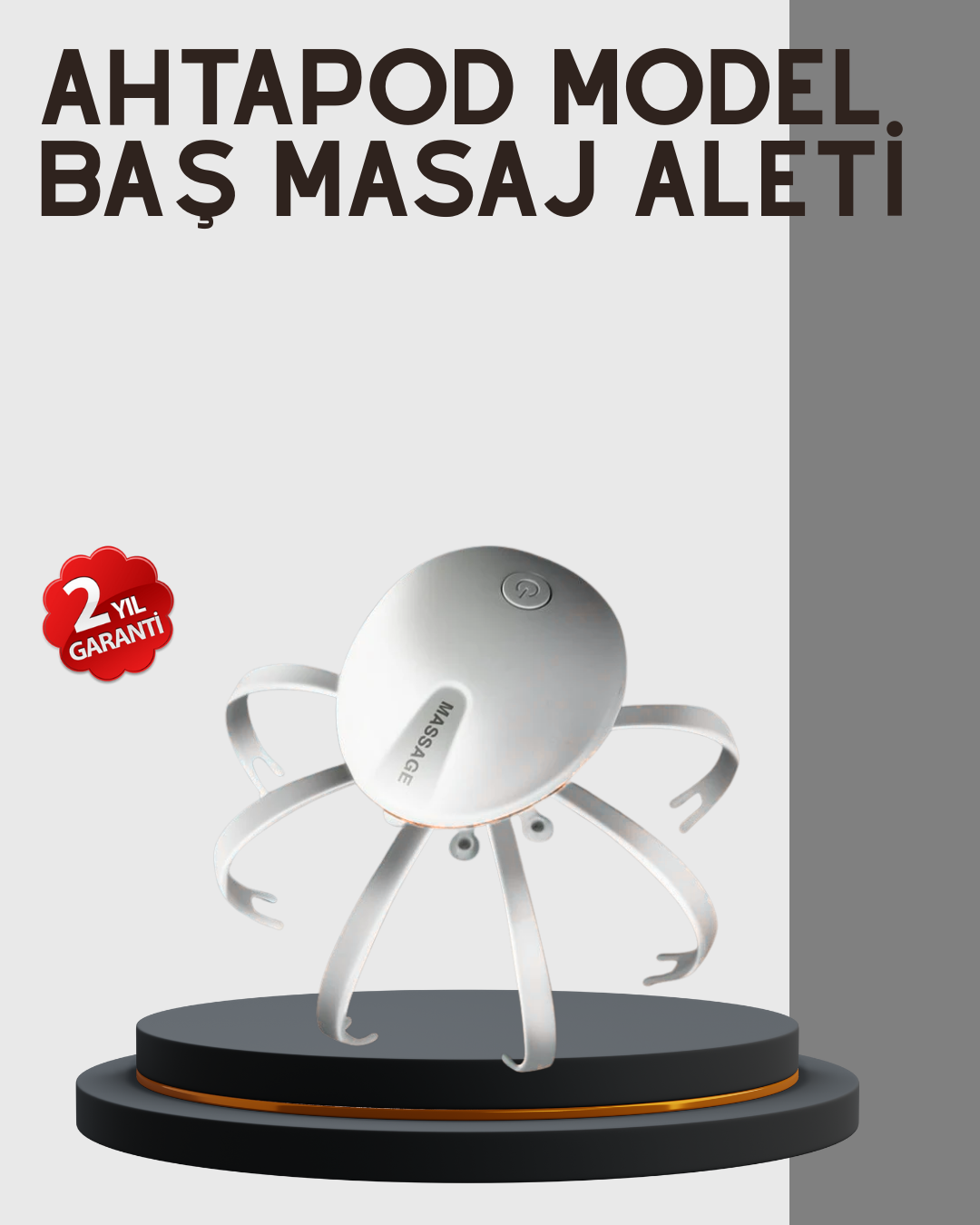 5-146 Kafa Derisi Masaj Aleti USB-C Şarjlı Rahatlatıcı ve Canlandırıcı Masaj - Vipsepet - Görsel 1