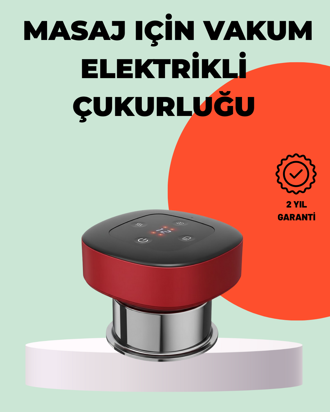 5-147 Taşınabilir Elektrikli Kupa Terapisi Masaj Cihazı Boyun Sırt Bacak - Vipsepet - Görsel 1