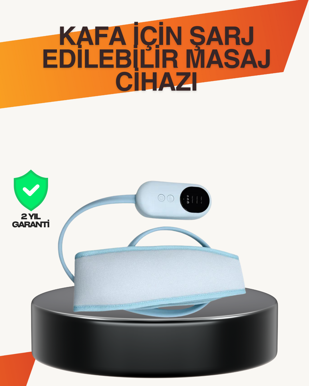 5-149 Evde Spa Etkisi Sunan Isıtmalı Baş Masaj Cihazı - Vipsepet - Görsel 1