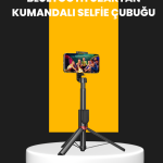 Canlı Yayın ve Fotoğraf İçin Tripodlu Telefon Tutucu - Vipsepet
