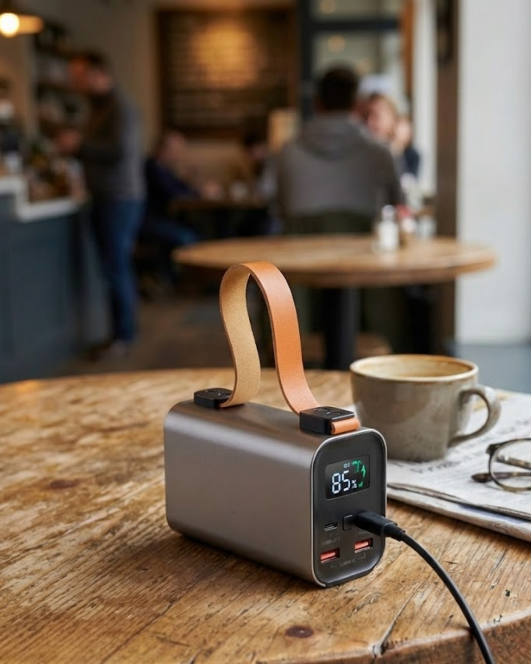 5-159 50000mAh Süper Fast Charge LED Işıklı Taşınabilir Power Bank - vipsepet - Görsel 1