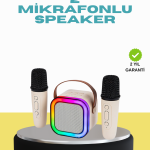 LED Işıklı Taşınabilir Karaoke Hoparlör – USB  Ve  AUX Girişli - Vipsepet
