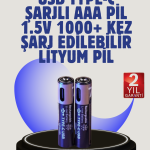 Gelişmiş Güvenlik Özelliklerine Sahip AAA Lityum Pil – Korumalı ve Sağlam Tasarım - Vipsepet