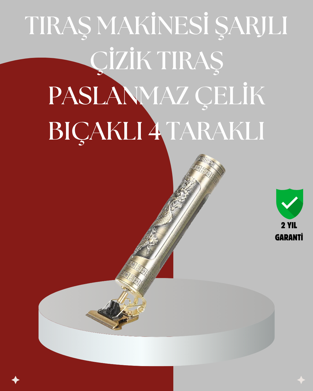 5-23 Taşınabilir Alüminyum Gövdeli Tıraş Makinesi - vipsepet - Görsel 1