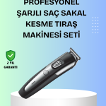 Kuaför Tipi Şarjlı Saç ve Sakal Kesme Makinesi Güçlü Motorlu - vipsepet