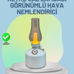 Renkli Led Işıklı Retro Gaz Lambası Aroma Terapi Mist Maker - Vipsepet
