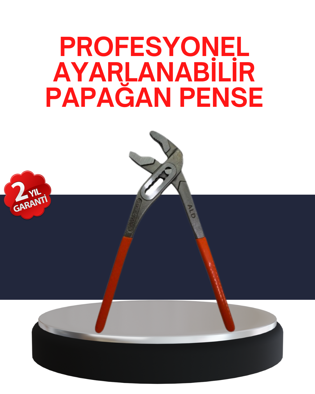 5-245 Dayanıklı Çelik Papağan Pense Ergonomik Yalıtımlı Sap - Vipsepet - Görsel 1