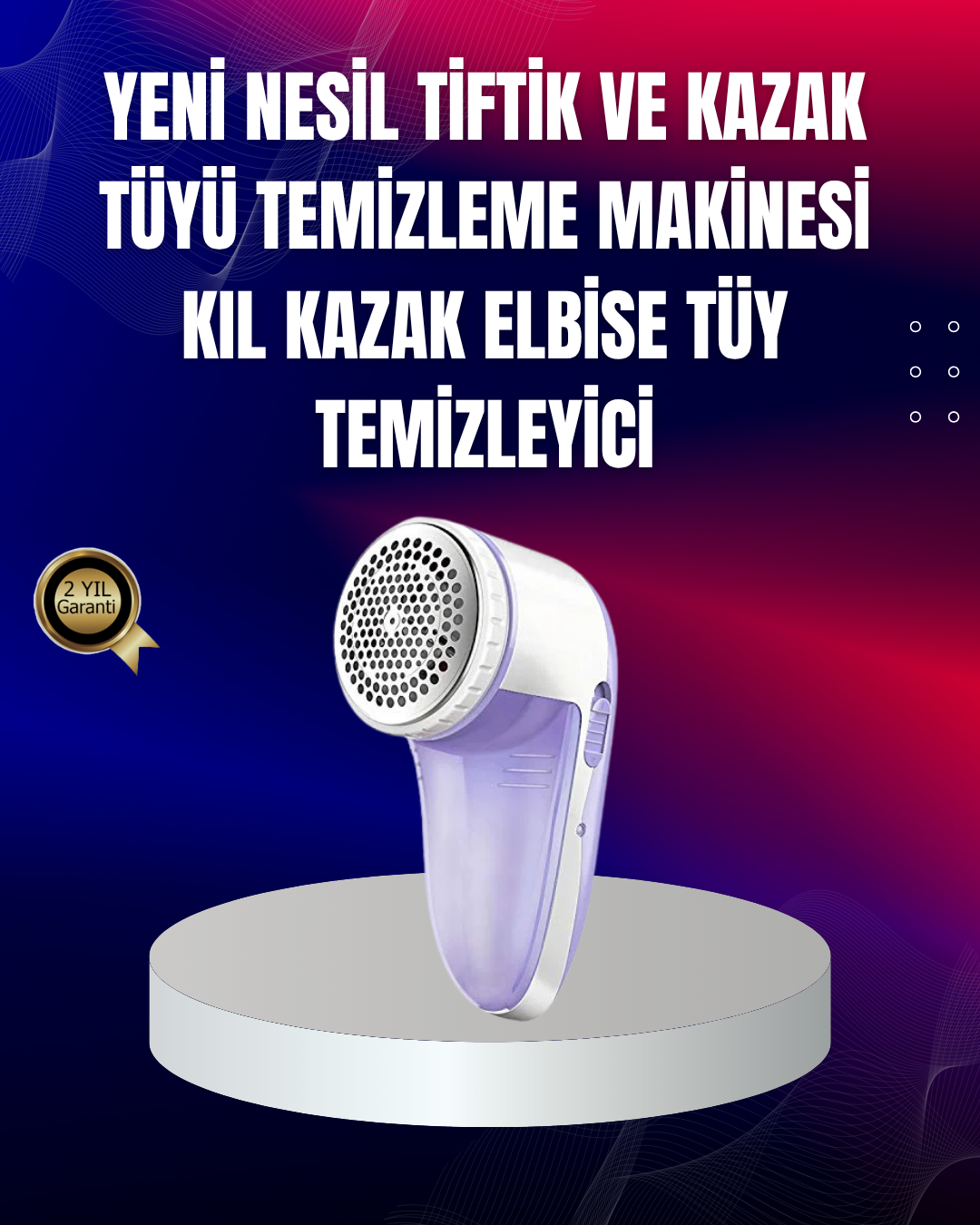 5-25 Tüy ve Tiftik Temizleyici – 3 Bıçaklı, 200ml Kapasiteli - Vipsepet - Görsel 1