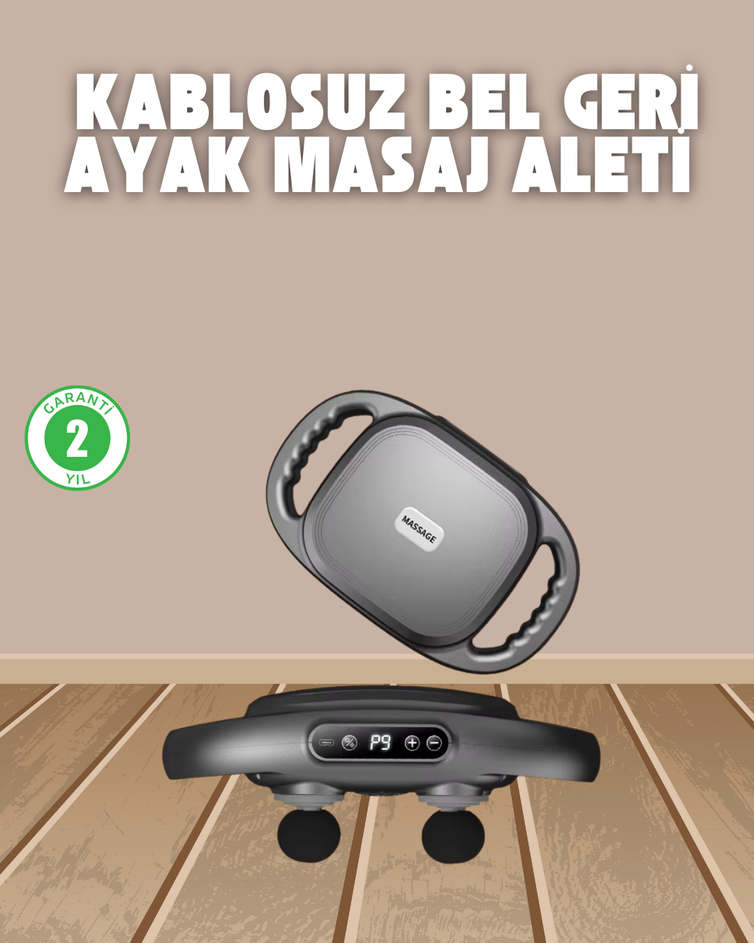 5-26 Profesyonel 6 Başlıklı Şarjlı Masaj Tabancası 2000 mAh Güçlü Performans - Vipsepet - Görsel 1