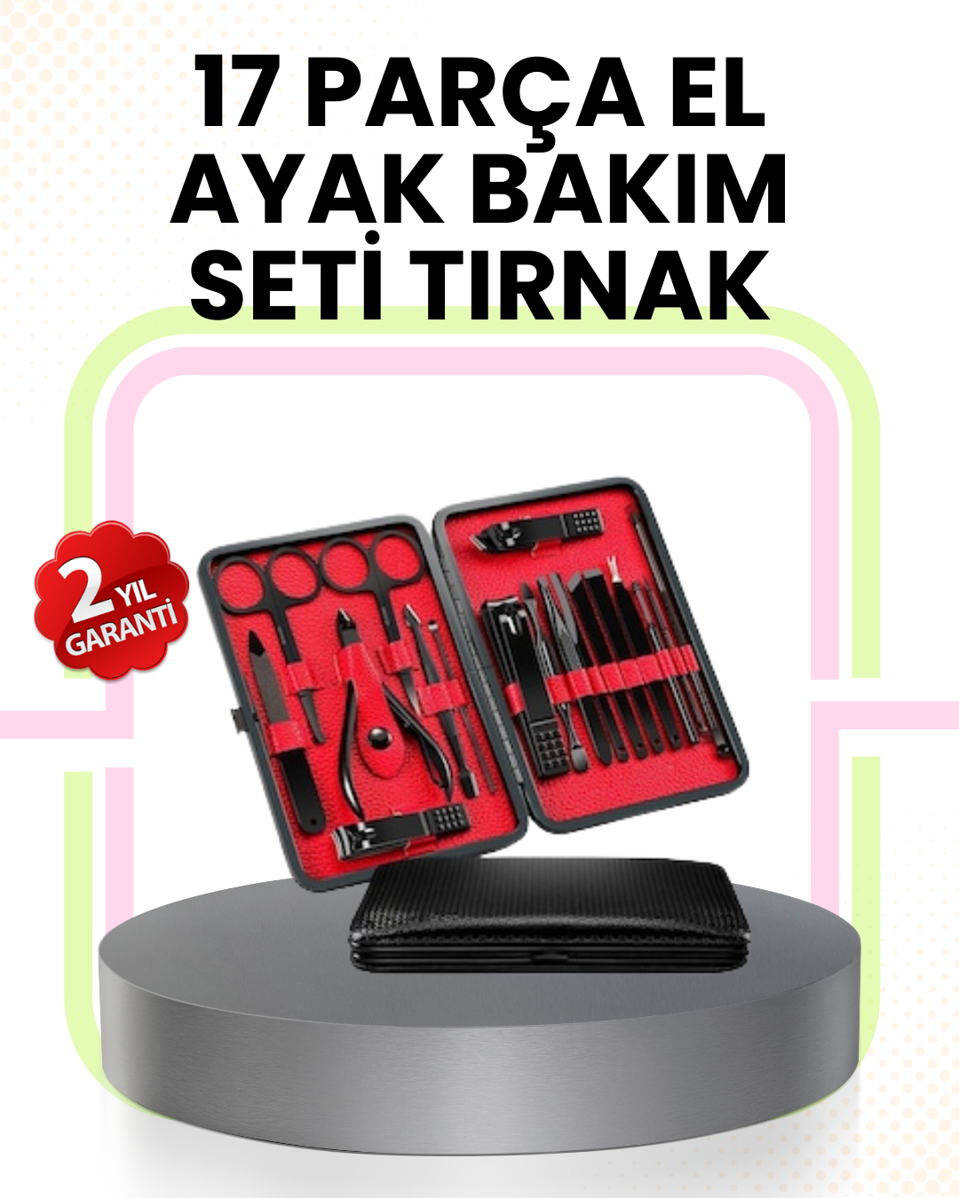 5-26 Kompakt ve Şık Tasarımlı 17 Parça Bakım Seti - Vipsepet - Görsel 1