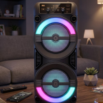 RGB Işıklı Taşınabilir Bluetooth Hoparlör Güçlü Stereo Ses - Vipsepet