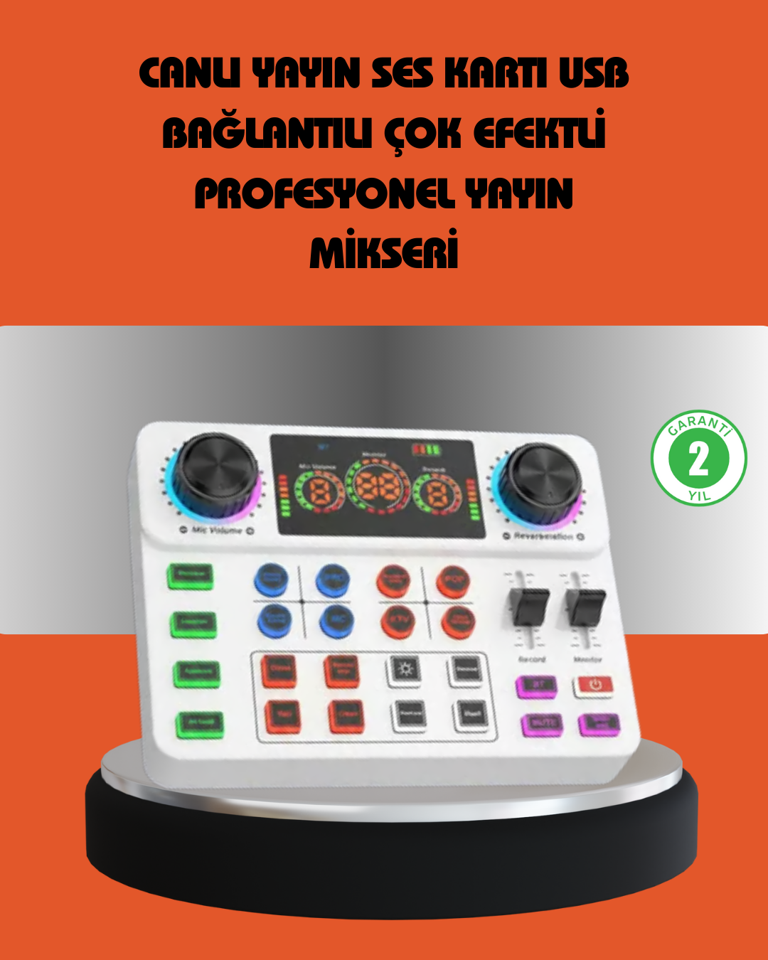 5-32 Bluetooth Bağlantılı Karaoke ve Yayın Ses Kontrol Ünitesi - Vipsepet - Görsel 1