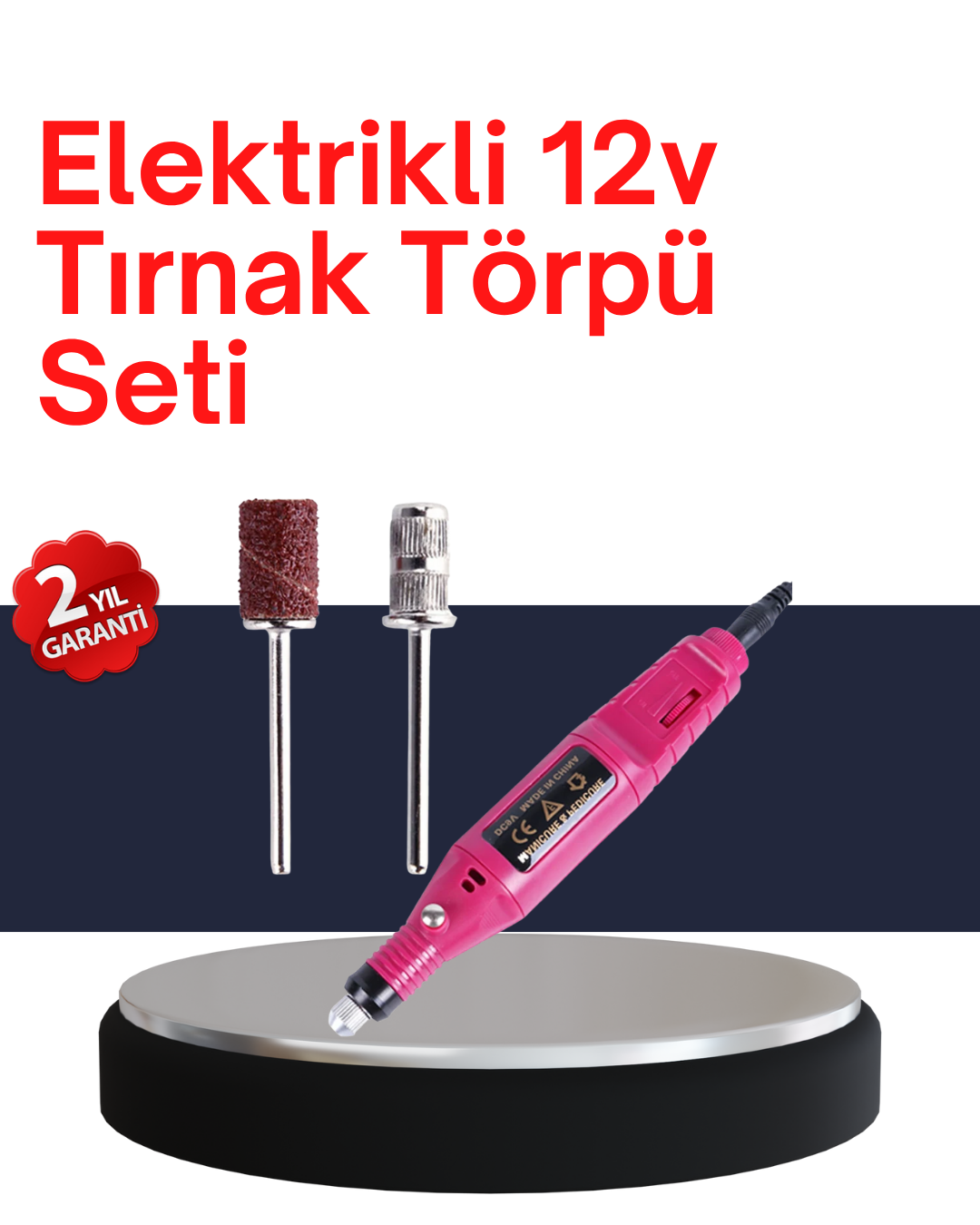 5-34 6 Uçlu Elektrikli Manikür Pedikür Seti - Vipsepet - Görsel 1