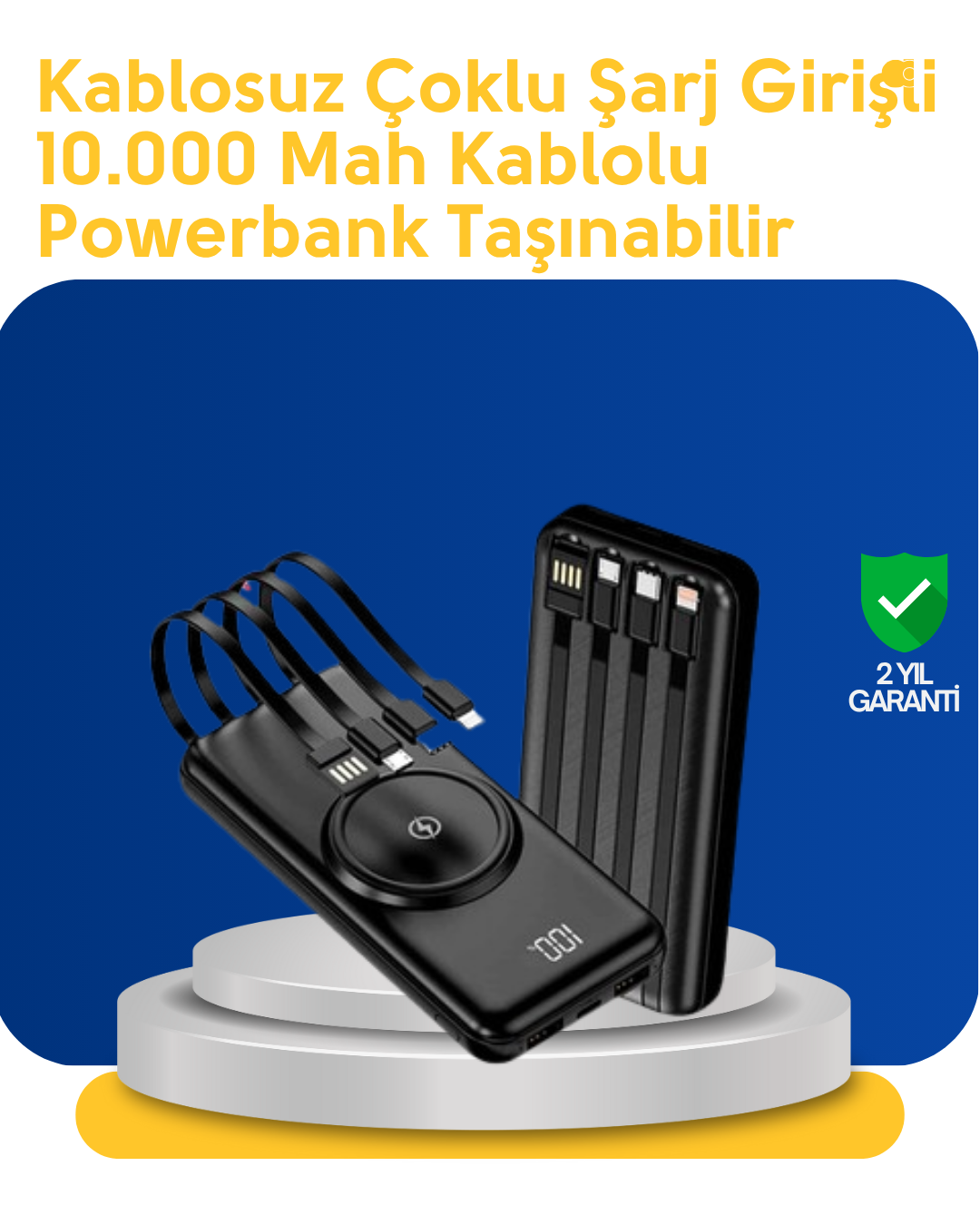 5-4 Akıllı Koruma Sistemli Powerbank – Hızlı, Güvenli ve Modern - vipsepet - Görsel 1