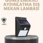 Enerji Tasarruflu ve Otomatik Sensörlü LED Güneş Işığı – Dış Mekan Uyumlu - Vipsepet