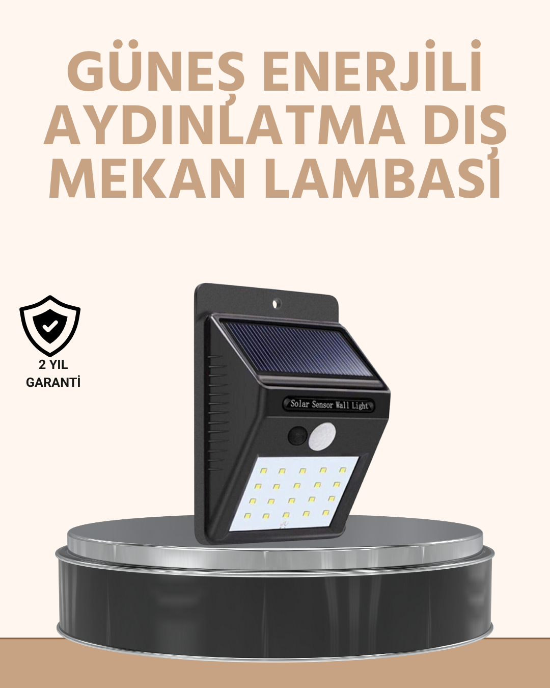 5-40 Enerji Tasarruflu ve Otomatik Sensörlü LED Güneş Işığı – Dış Mekan Uyumlu - Vipsepet - Görsel 1