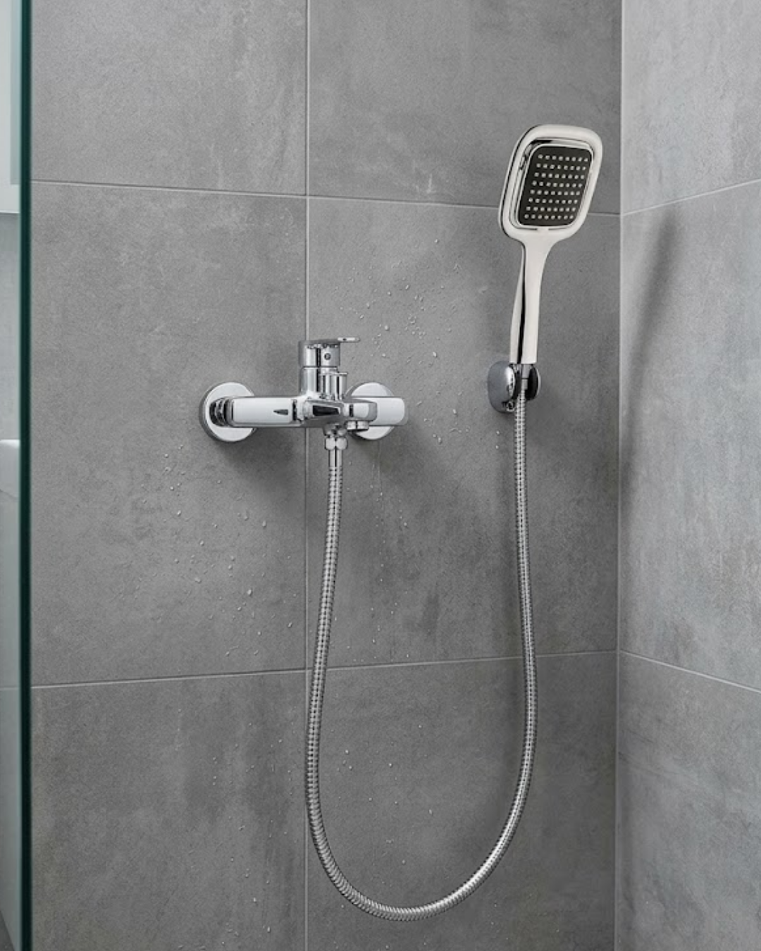 5-41 Siyah Duş Seti El Duşu Başlığı Spiral Hortum Dayanıklı Banyo Duş Aksesuarı - Vipsepet - Görsel 1