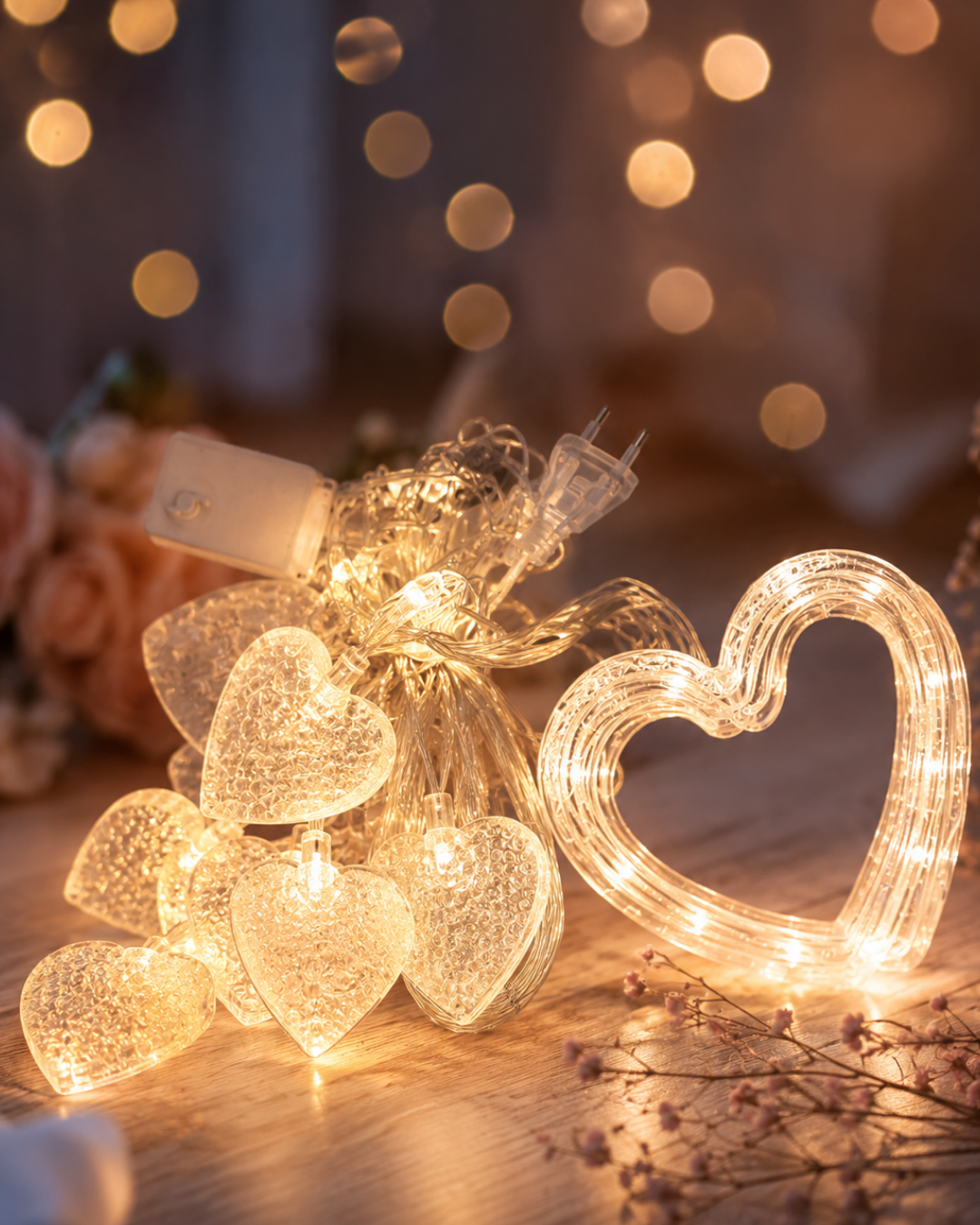 5-41 LED Kalp Neon Lamba Dekoratif Romantik Gece ve Ortam Işığı - Vipsepet - Görsel 1