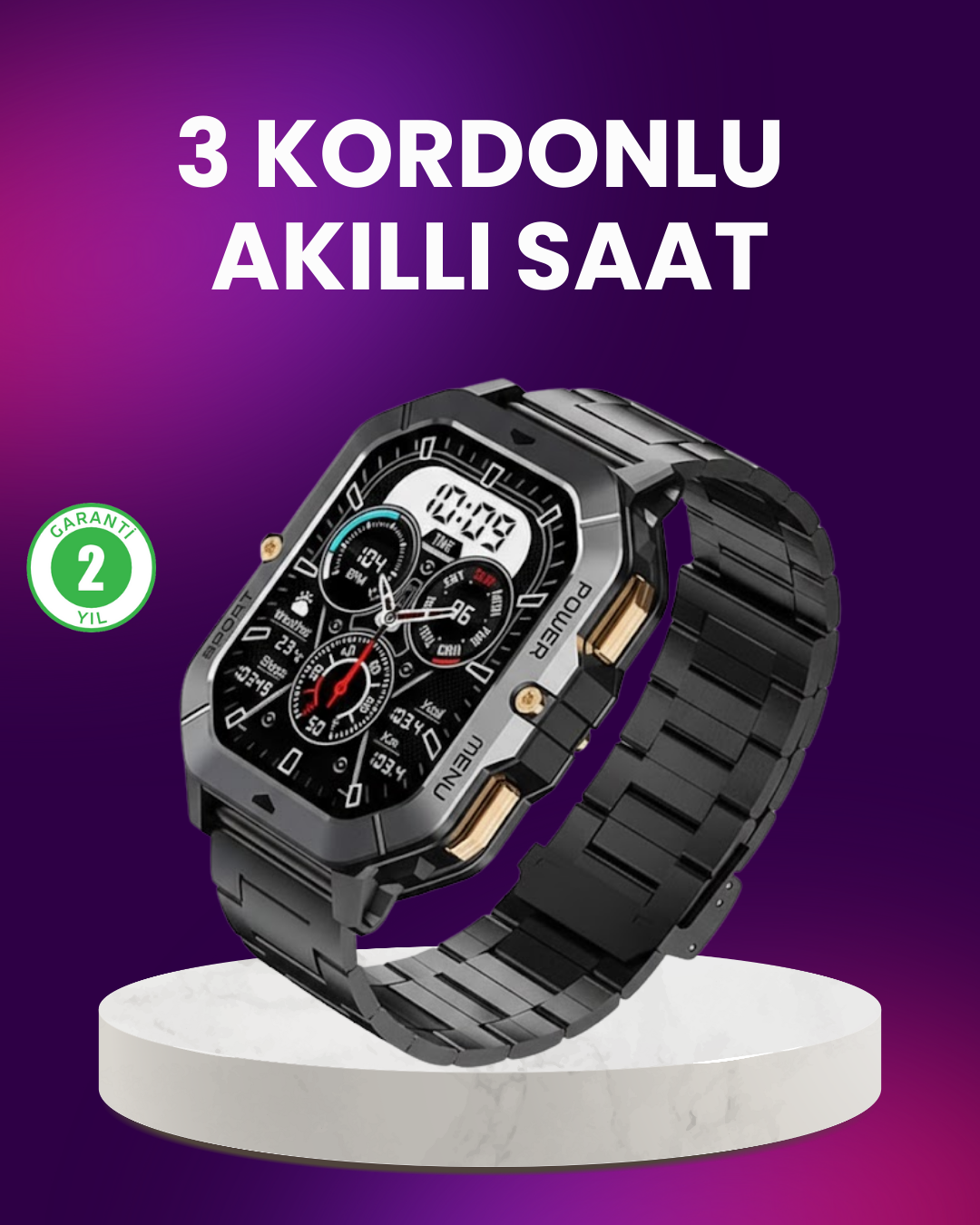 5-42 Bildirim ve Spor Takipli Akıllı Saat - Vipsepet - Görsel 1