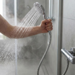 Spiral Hortumlu 4 Kademeli Krem El Duşu Başlığı Banyo Duş Seti - Vipsepet