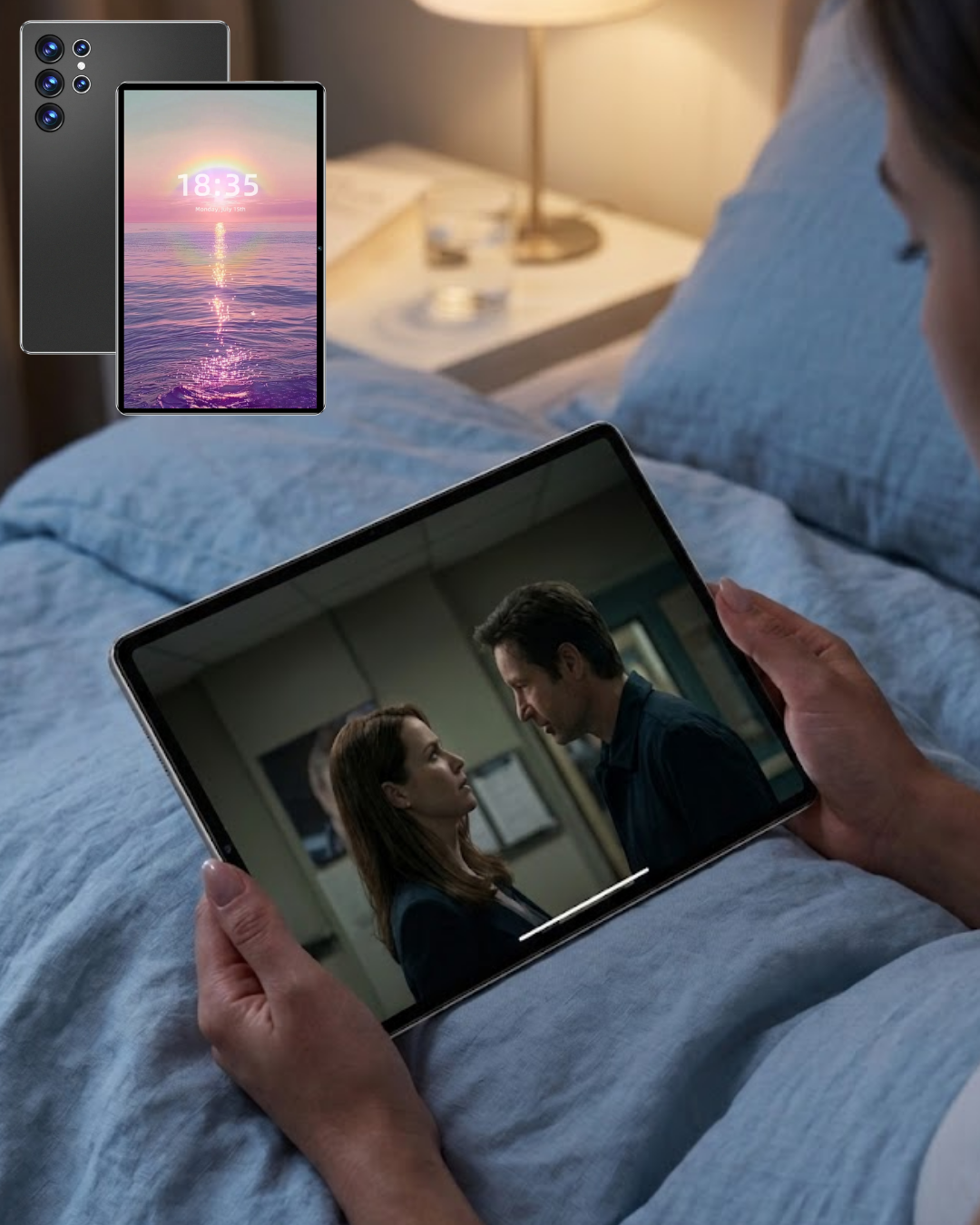 5-43 WiFi Destekli Android Tablet 10.1 İnç Geniş Ekran Tablet Seti - Vipsepet - Görsel 1
