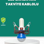 Aküden Çalışan 12V LED Ampul Taşınabilir Kullanım - Vipsepet