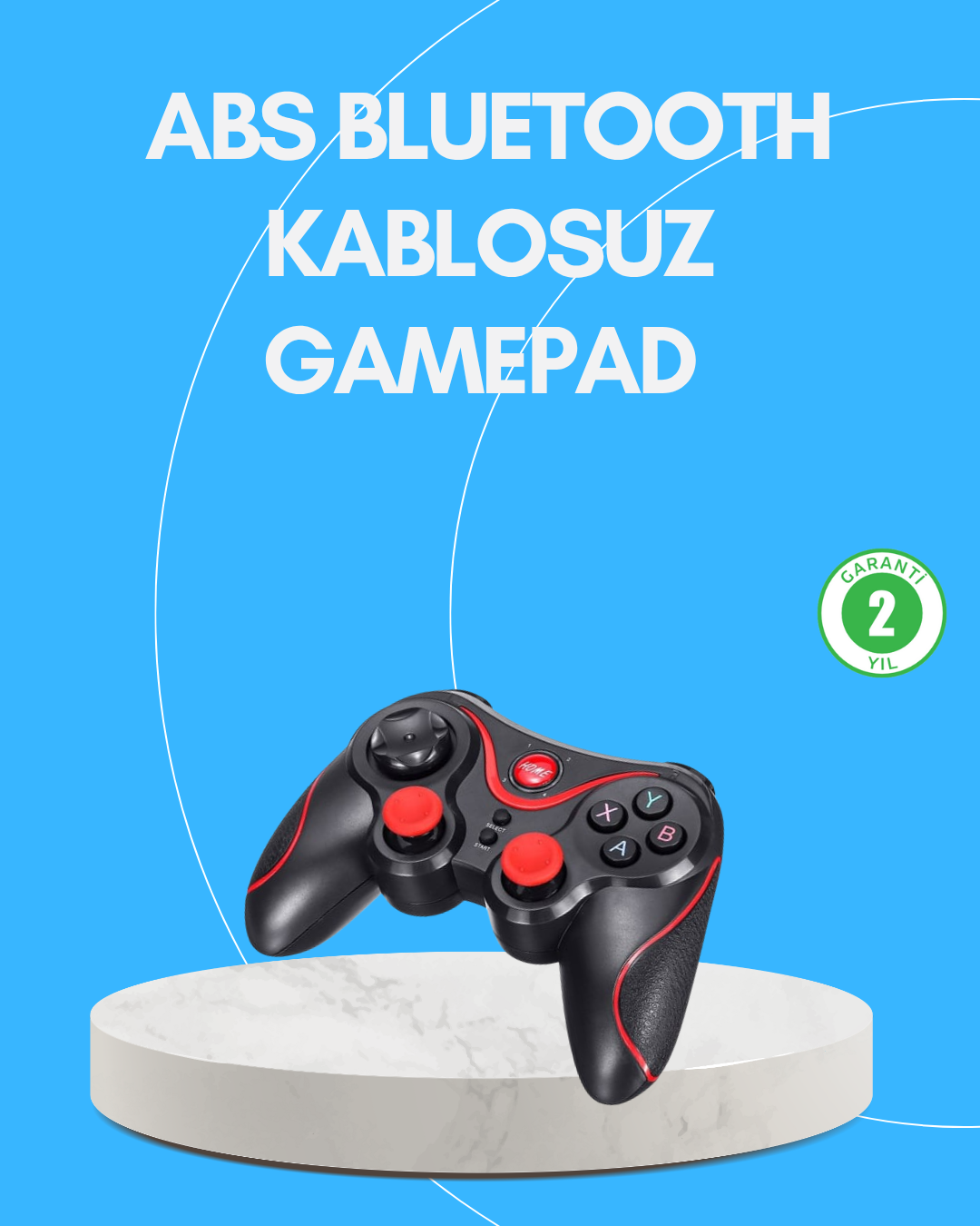 5-44 Uzun Pil Ömürlü Kablosuz Oyun Kumandası PC Telefon Tablet İçin - Vipsepet - Görsel 1