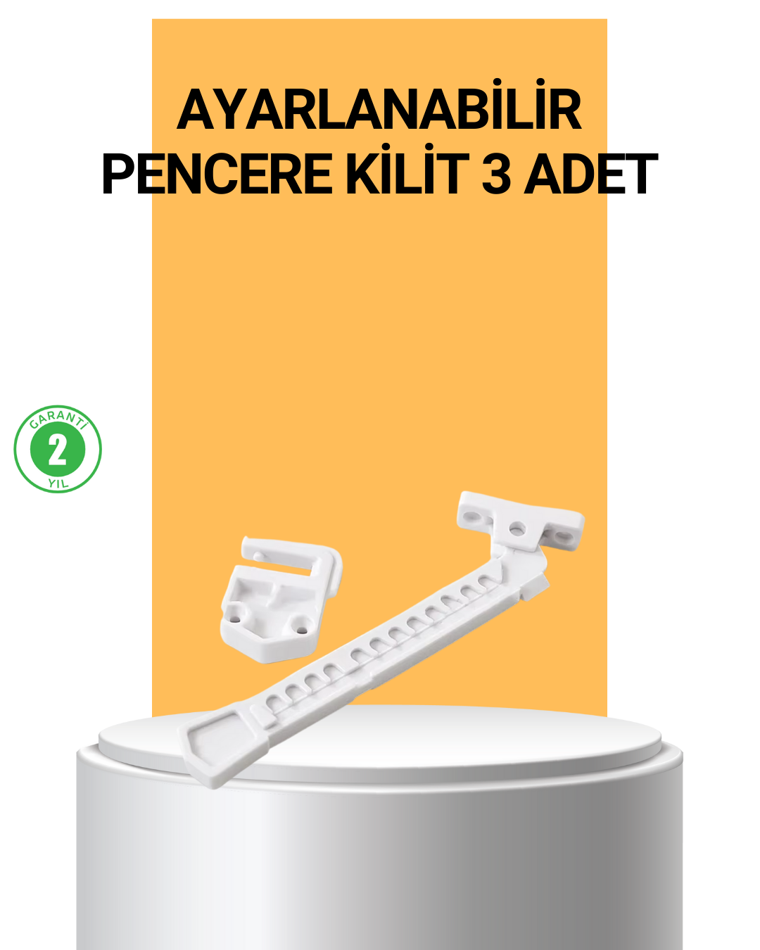 5-49 Pencere Cam Emniyet Kilidi Açılma Sınırlayıcı Set - Vipsepet - Görsel 1
