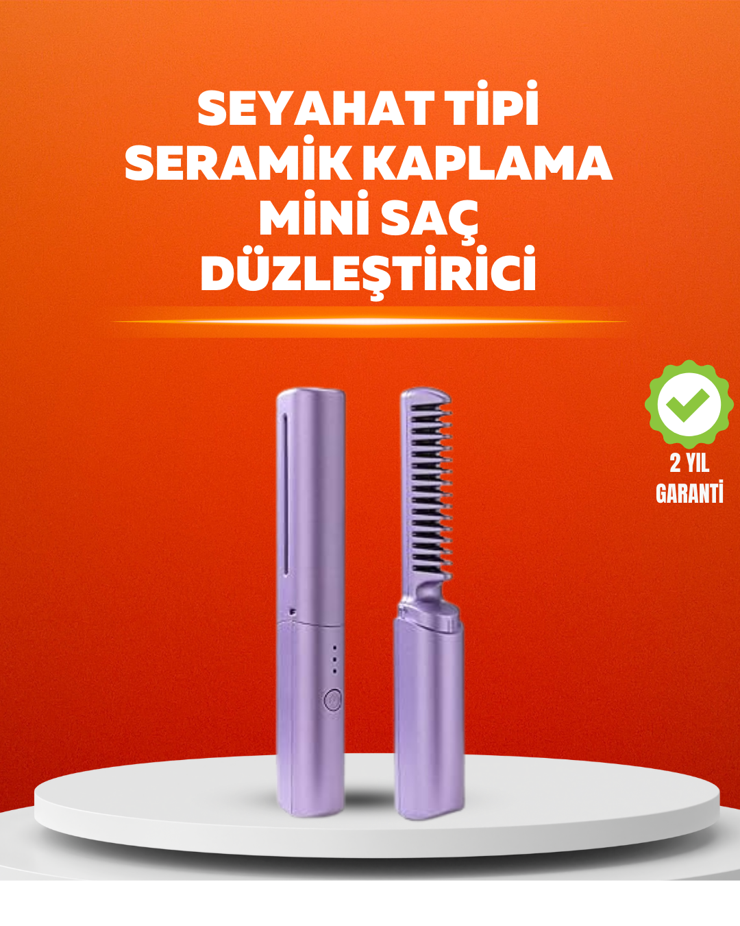 5-50 USB Şarjlı Kablosuz Saç Düzleştirici – Seyahat ve Günlük Kullanım - Vipsepet - Görsel 1