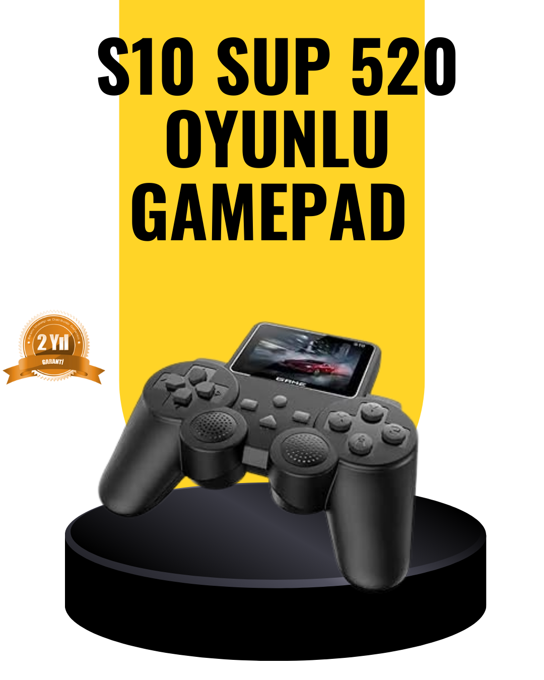 5-51 2025 A Kalite S10 Gamepad 520 Oyunlu TV Bağlantılı Retro Atari Konsolu - Vipsepet - Görsel 1