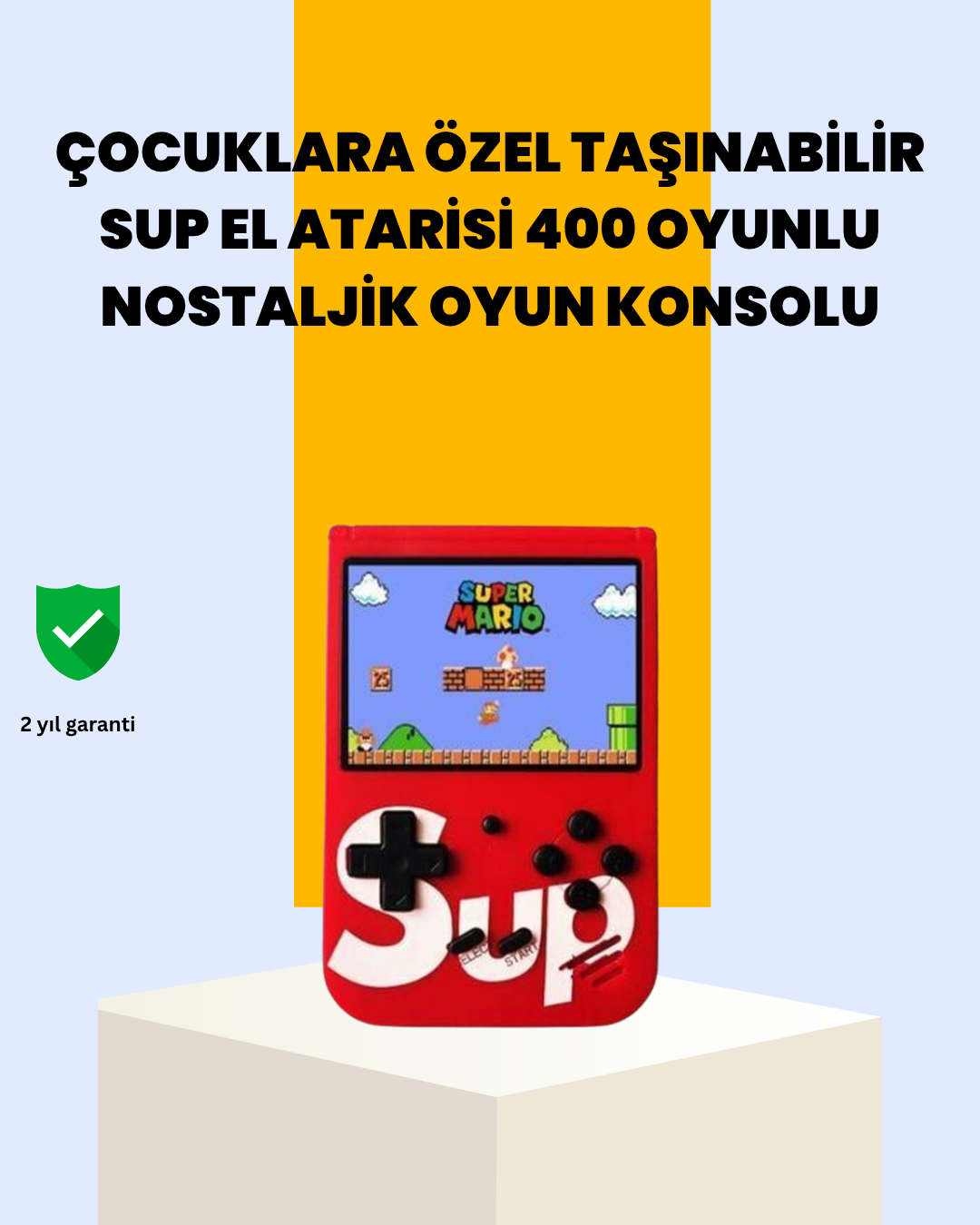 5-52 400 Oyunlu Taşınabilir Retro El Konsolu - Vipsepet - Görsel 1