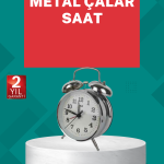 Dekoratif Gümüş Işıklı Alarmlı Masa Saati Sessiz Mekanizma - Vipsepet