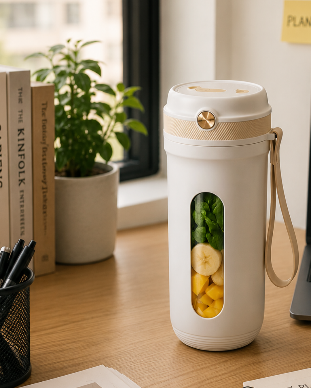 5-54 Spor ve Seyahat İçin Taşınabilir Smoothie Blender USB Şarj Destekli - Vipsepet - Görsel 1