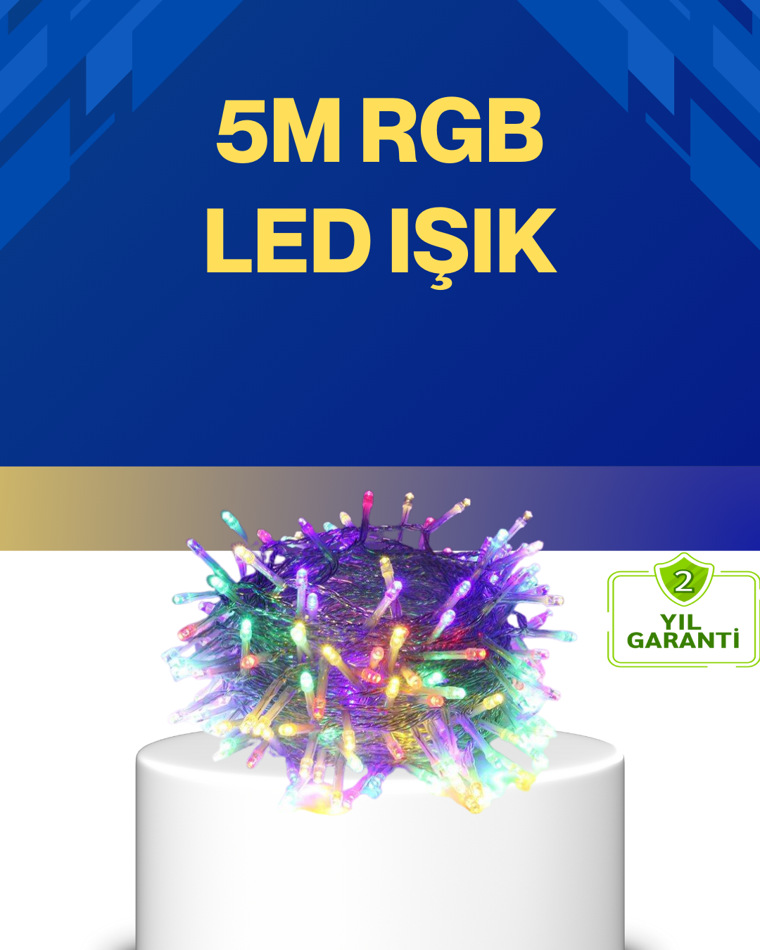 5-54 Dekoratif Peri Led 5 m 50 Ampullü Şeffaf Kablo Aydınlatma - Vipsepet - Görsel 1