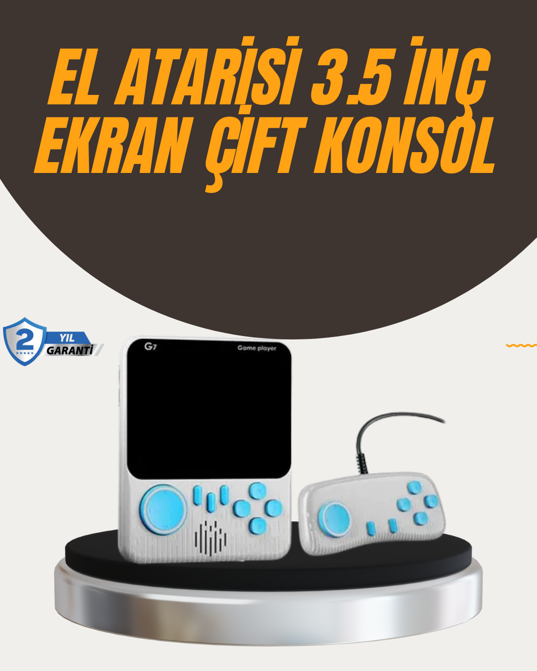 5-57 İki Kişilik Oyun Deneyimi Sunan Taşınabilir Retro Konsol - Vipsepet - Görsel 1