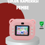 Anında Baskı Özellikli Çocuk Kamerası – 24MP HD Çift Lens, 32GB Hafıza ve Oyun Modu - Vipsepet