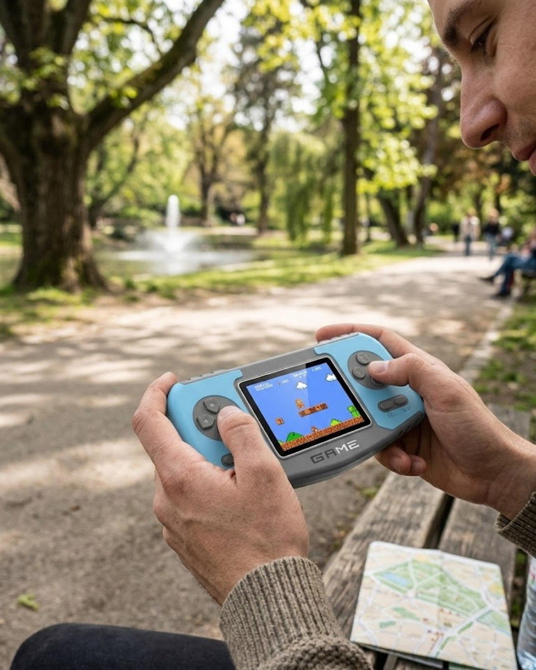 5-6 Taşınabilir Klasik Oyun Konsolu TV Bağlantılı Dahili Oyunlu Şarjlı Game Console - Vipsepet - Görsel 1