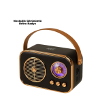 Vintage Bluetooth Radyo – TF Kart ve FM Destekli Taşınabilir Nostaljik Model - Vipsepet