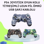 Uzun Pil Ömürlü Oyun Kolu – USB ile Hızlı Şarj Desteği - Vipsepet