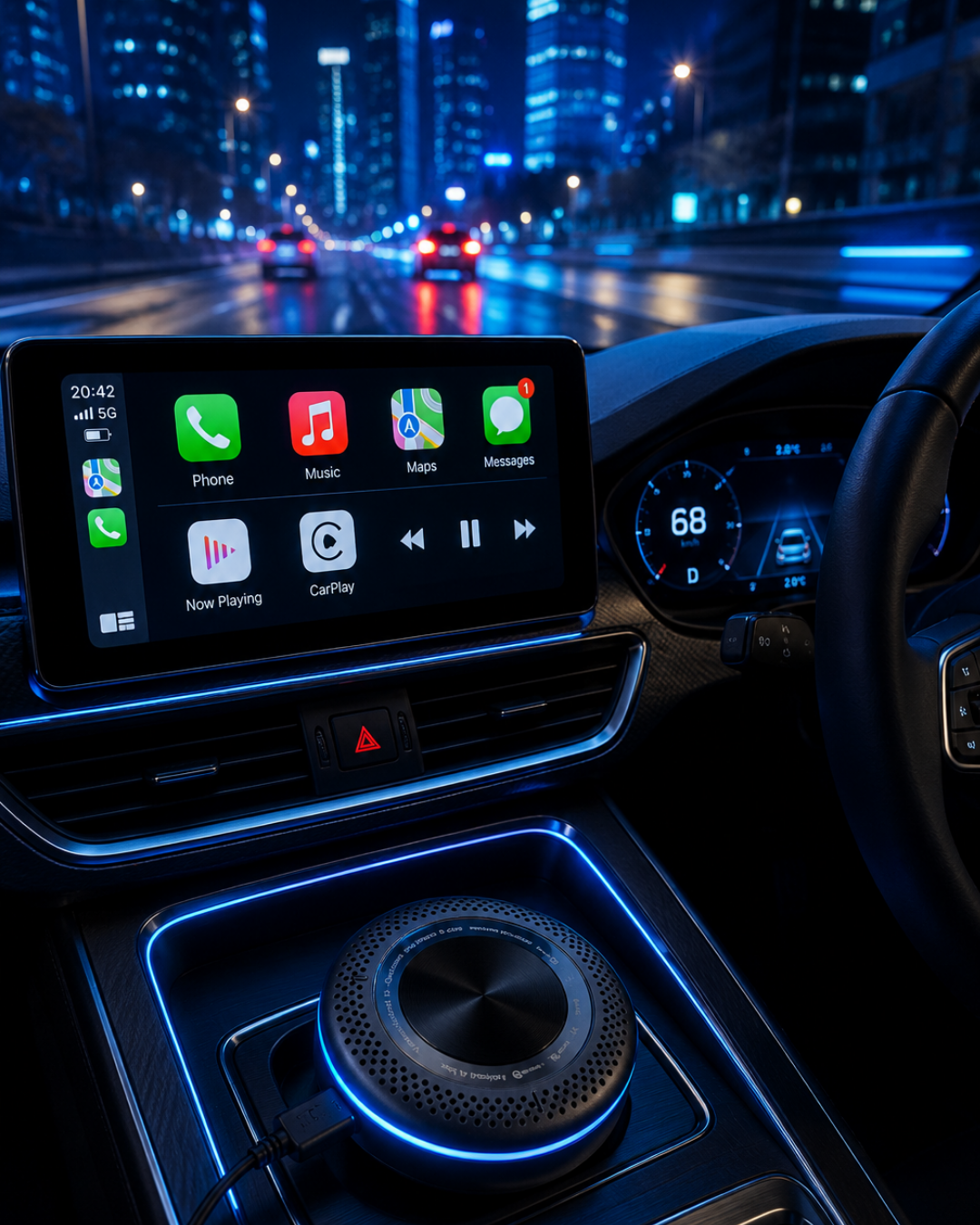 5-67 Kablosuz CarPlay Android Auto Destekli Akıllı TV Box 4G Sim Kart Girişli - Vipsepet - Görsel 1