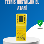 Mini Tetris El Aterisi – Taşınabilir Retro Oyun Konsolu, Pil ile Çalışan Klasik Model - Vipsepet