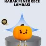 Pumpkin LED Gece Lambası Üç Kademeli Işık Ayarlı - Vipsepet