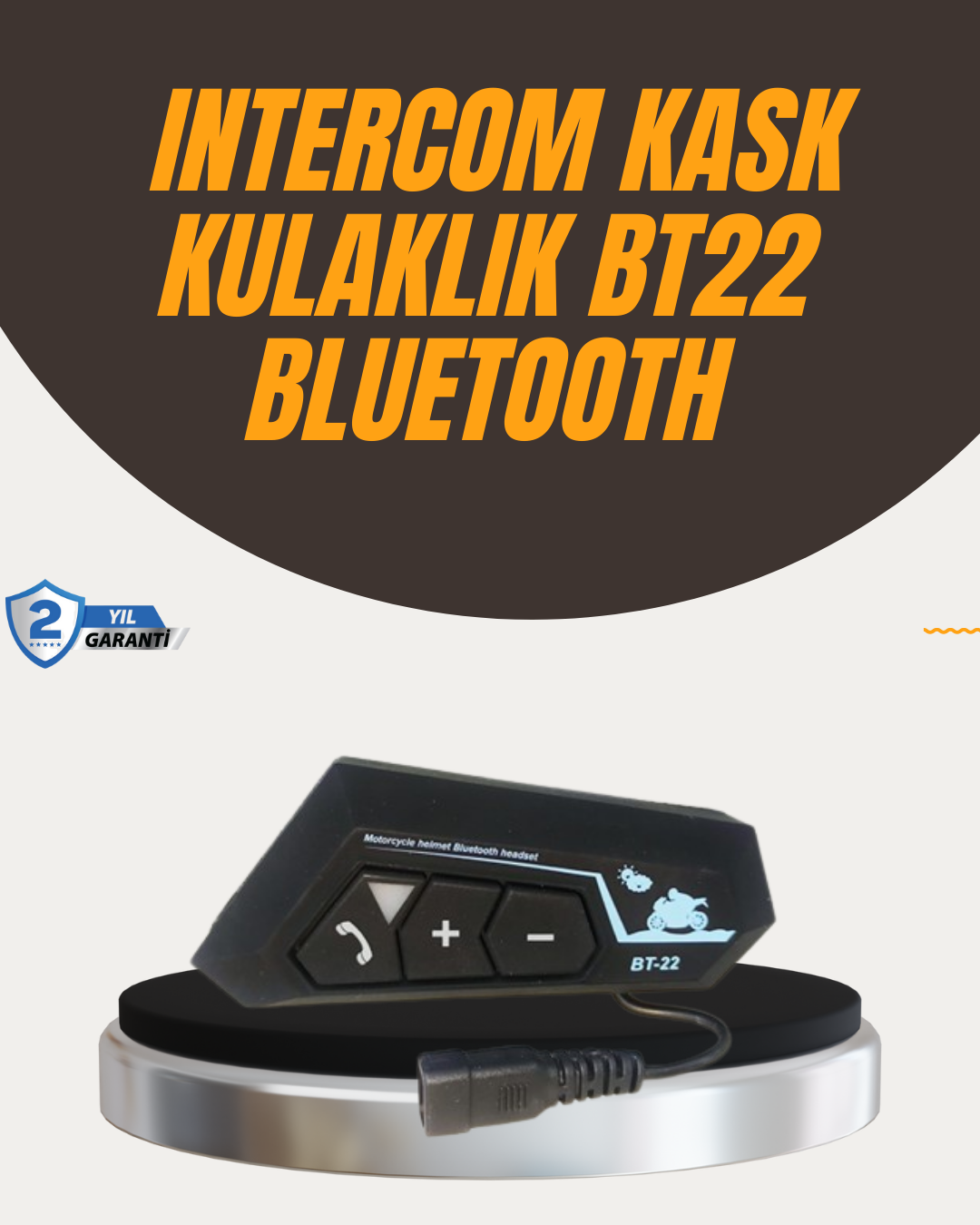 5-71 Su Geçirmez BT22 Bluetooth Kask Kulaklığı GPS ve Müzik Uyumlu - vipsepet - Görsel 1