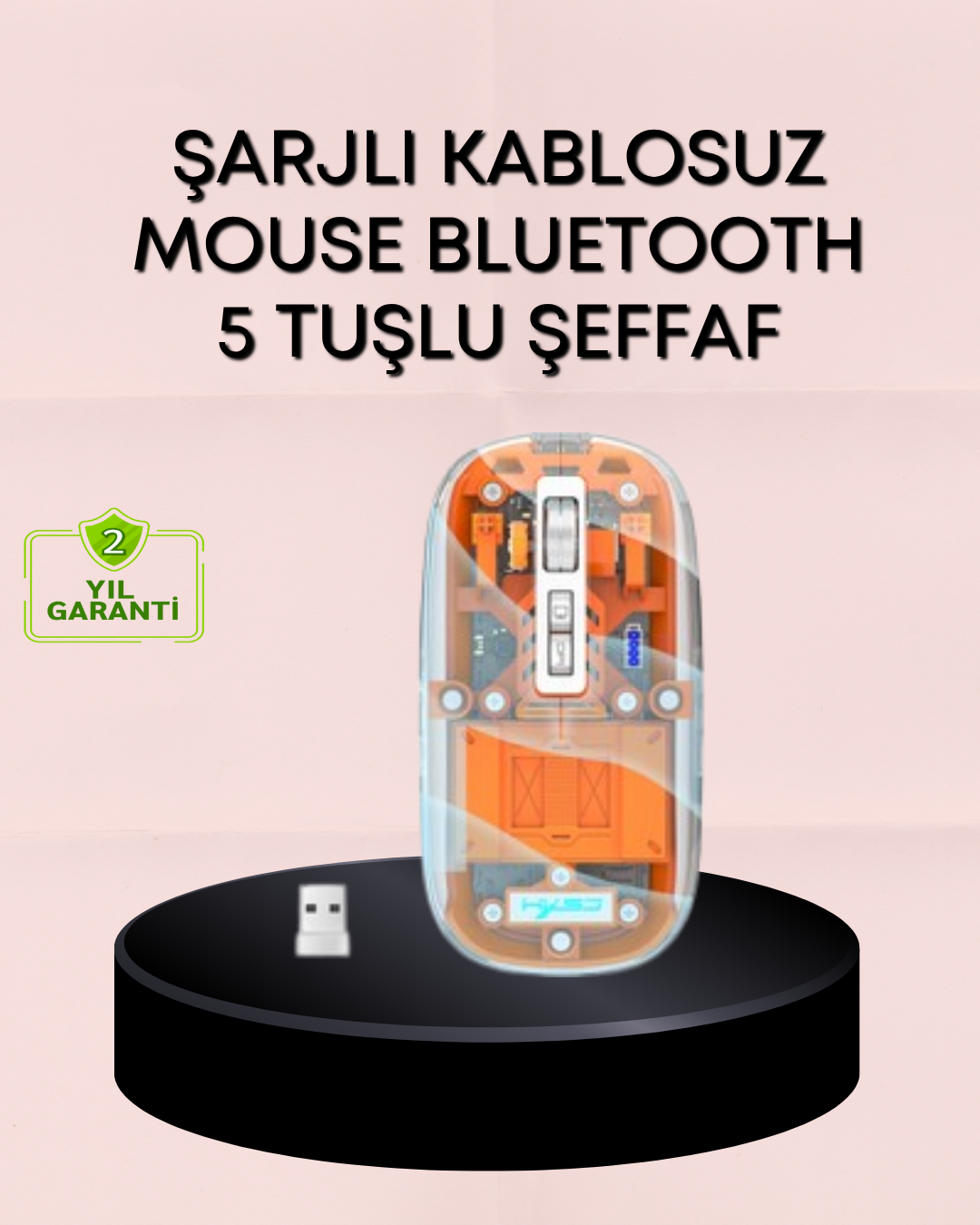 5-73 Hafif ve Taşınabilir Fare – 43 Gram, Otomatik Uyku Modlu - Vipsepet - Görsel 1