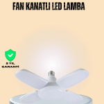 Yüksek Işık Güçlü LED Ampül 4 Kollu Katlanır Pervane Tasarım - Vipsepet