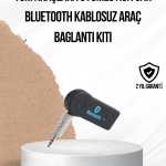 Araç İçi Bluetooth AUX Adaptörü ve Telefon Görüşme Cihazı - Vipsepet