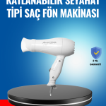 Çift Isı ve Hız Ayarlı Katlanabilir Saç Kurutma Makinesi - Vipsepet