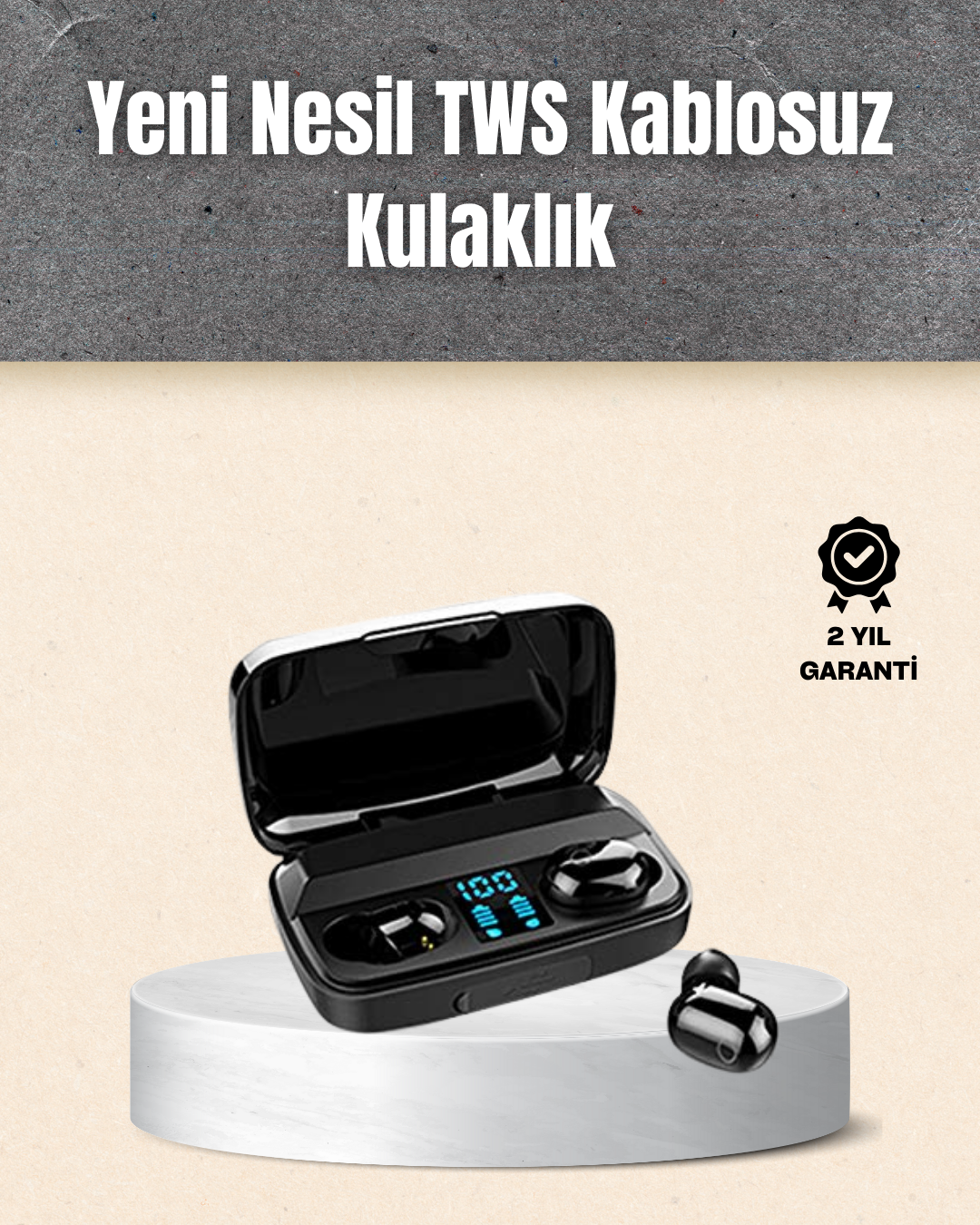 5-79 A10s TWS Ergonomik Bluetooth Kulaklık Uzun Pil Ömürlü - vipsepet - Görsel 1