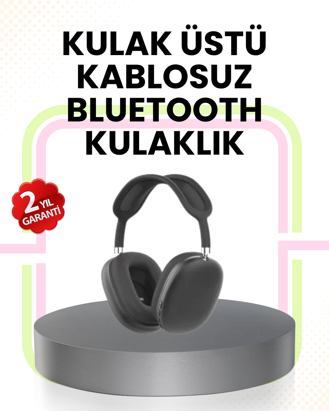 5-80 Gürültü Azaltmalı Bluetooth Kulaklık | 5 Saat Kesintisiz Müzik - vipsepet - Görsel 1