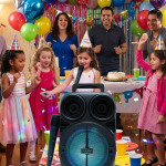 Kablosuz Karaoke Hoparlör Mikrofonlu RGB Işıklı Bluetooth Speaker USB TF Kart Destekli - Vipsepet